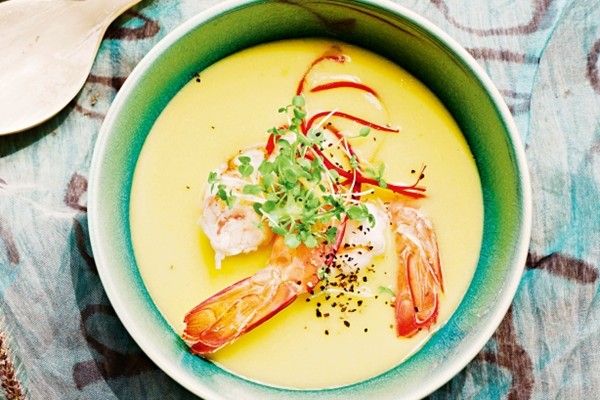 chilled-corn-soup-with-drunken-shrimp