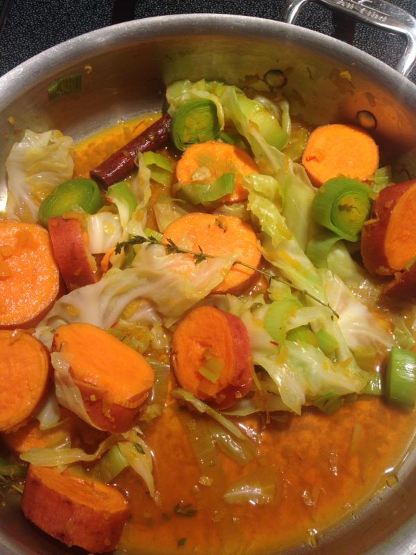 Chilean Sea Bass in Saffron Broth