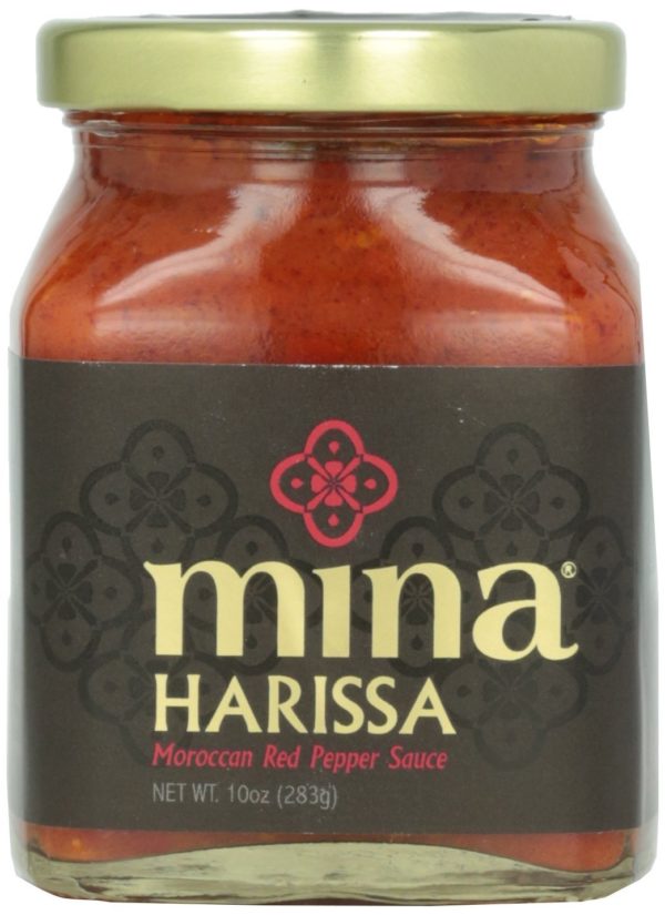 Mina Harissa Spicy Traditional Moroccan Red Pepper Sauce, 10 oz